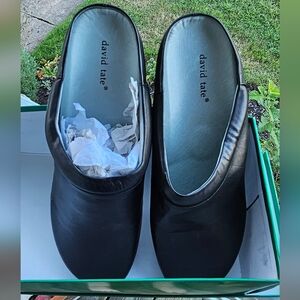 David Tate Black Slip On Shoes 13W Like New